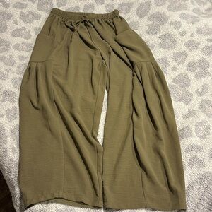 Wide Leg Pants High Waist Drawstring Loose Fit with Pockets,